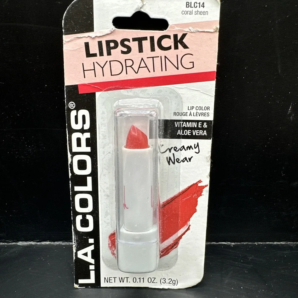 L.A. COLORS Hydrating Lipstick Coral Sheen 🍑#BLC14‎